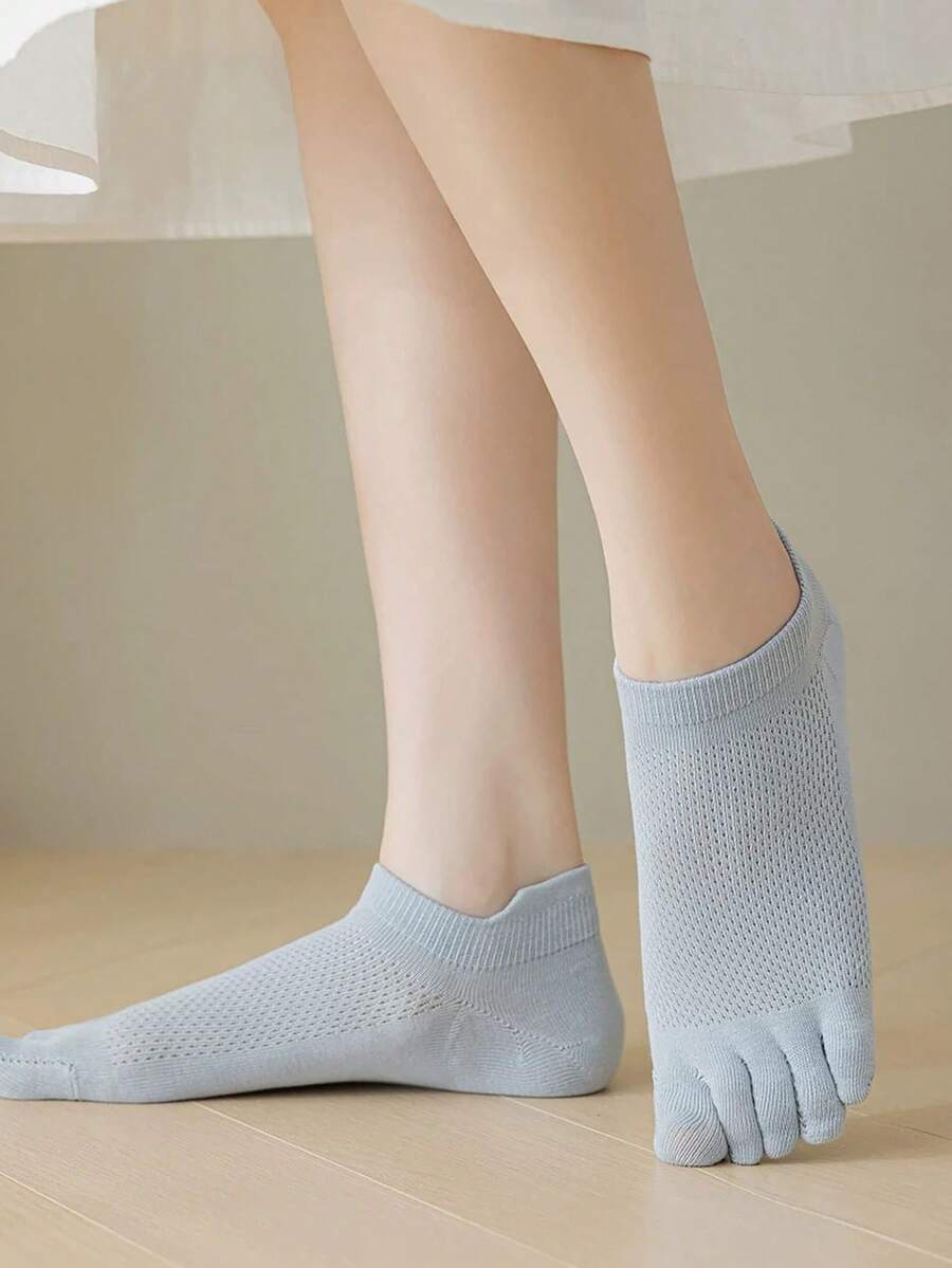 3 Pairs White Mesh Toe Socks F - Ankle Sock Low Cut บทวิจารณ์และราคา