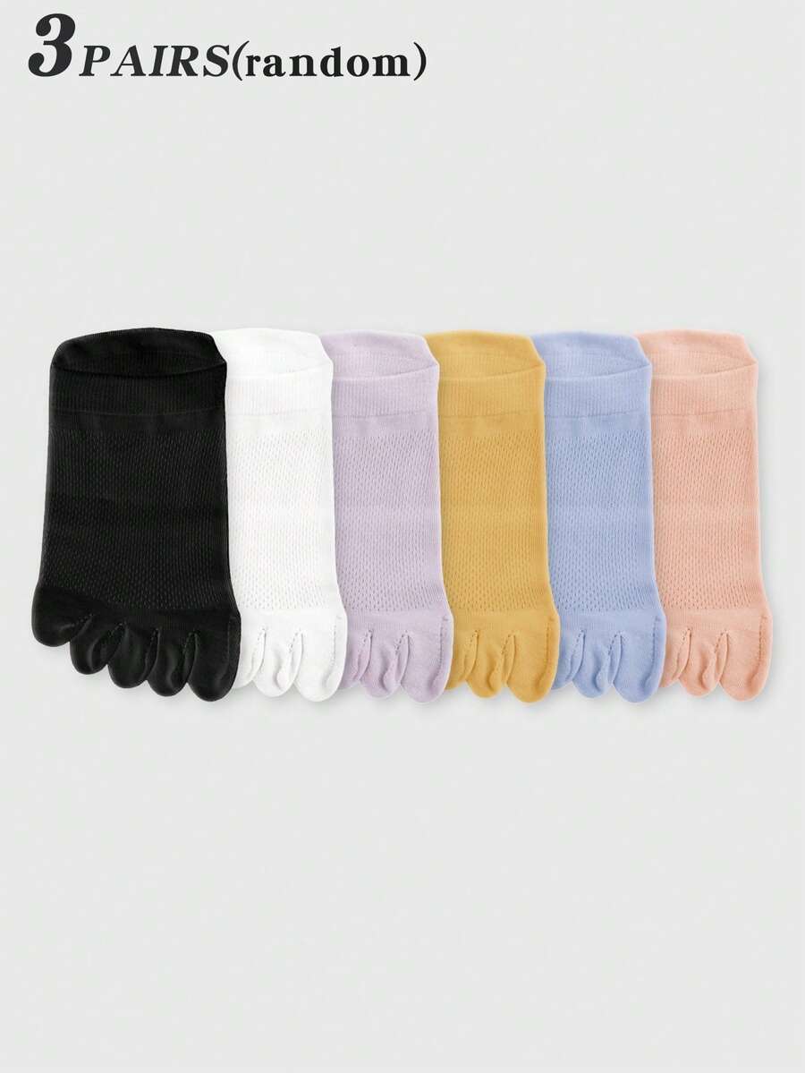 3 Pairs White Mesh Toe Socks F - Ankle Sock Low Cut บทวิจารณ์และราคา