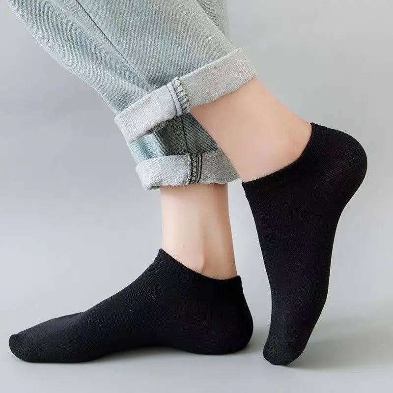 5 Pairs Unisex Casual Plain Co - Ankle Sock Low Cut บทวิจารณ์และราคา