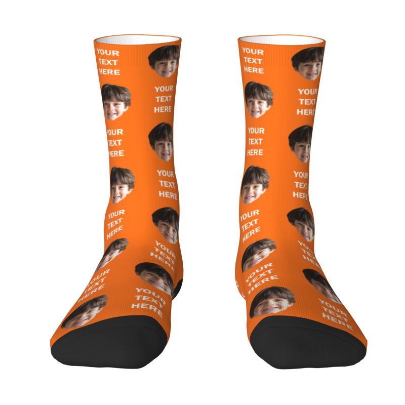 Personalized Photo Text Custom - Dress Sock Men บทวิจารณ์และราคา