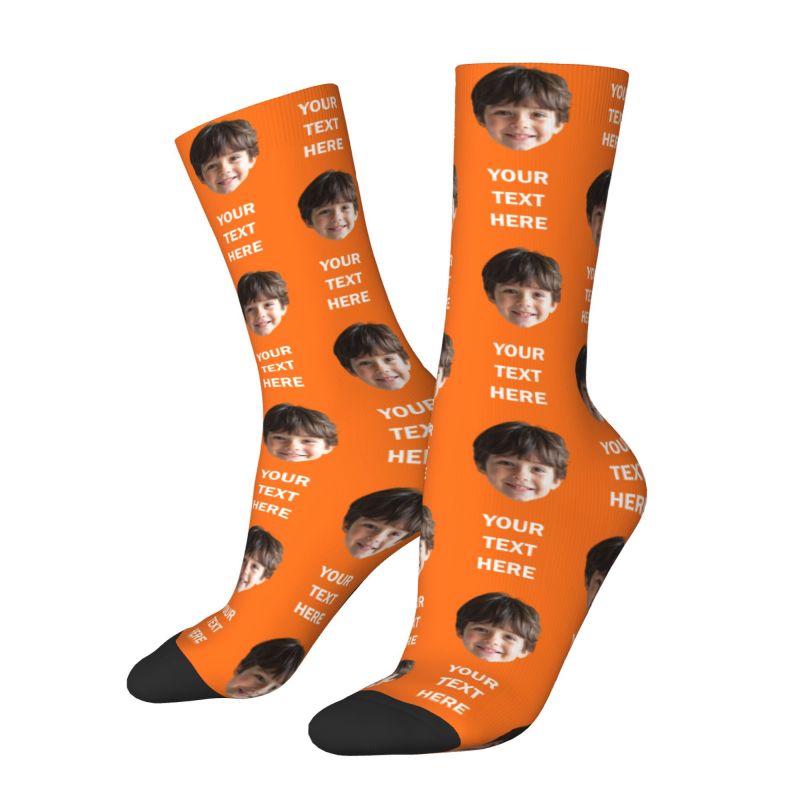 Personalized Photo Text Custom - Dress Sock Men บทวิจารณ์และราคา