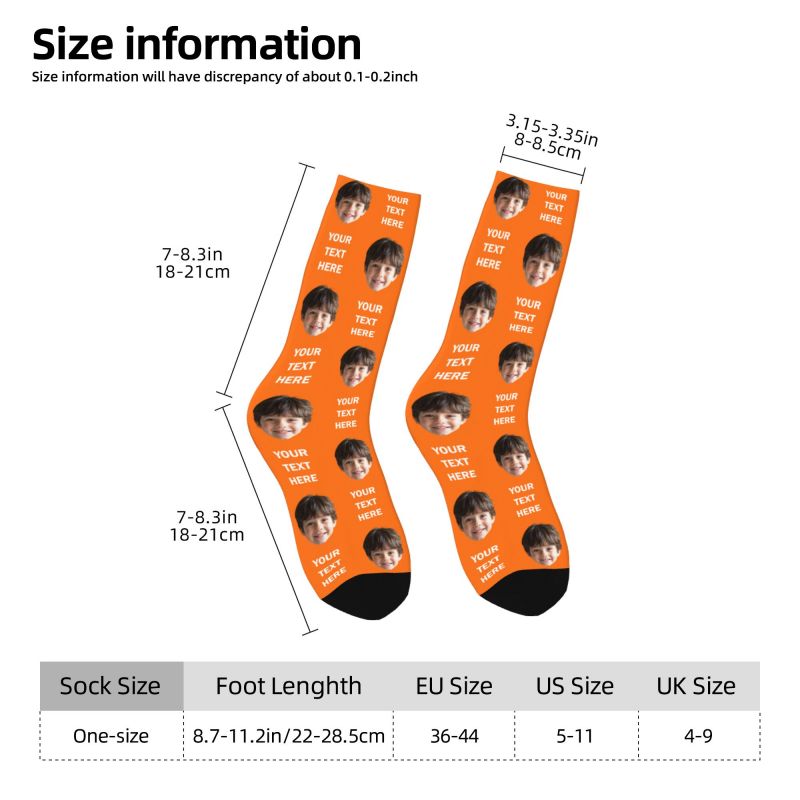 Personalized Photo Text Custom - Dress Sock Men บทวิจารณ์และราคา
