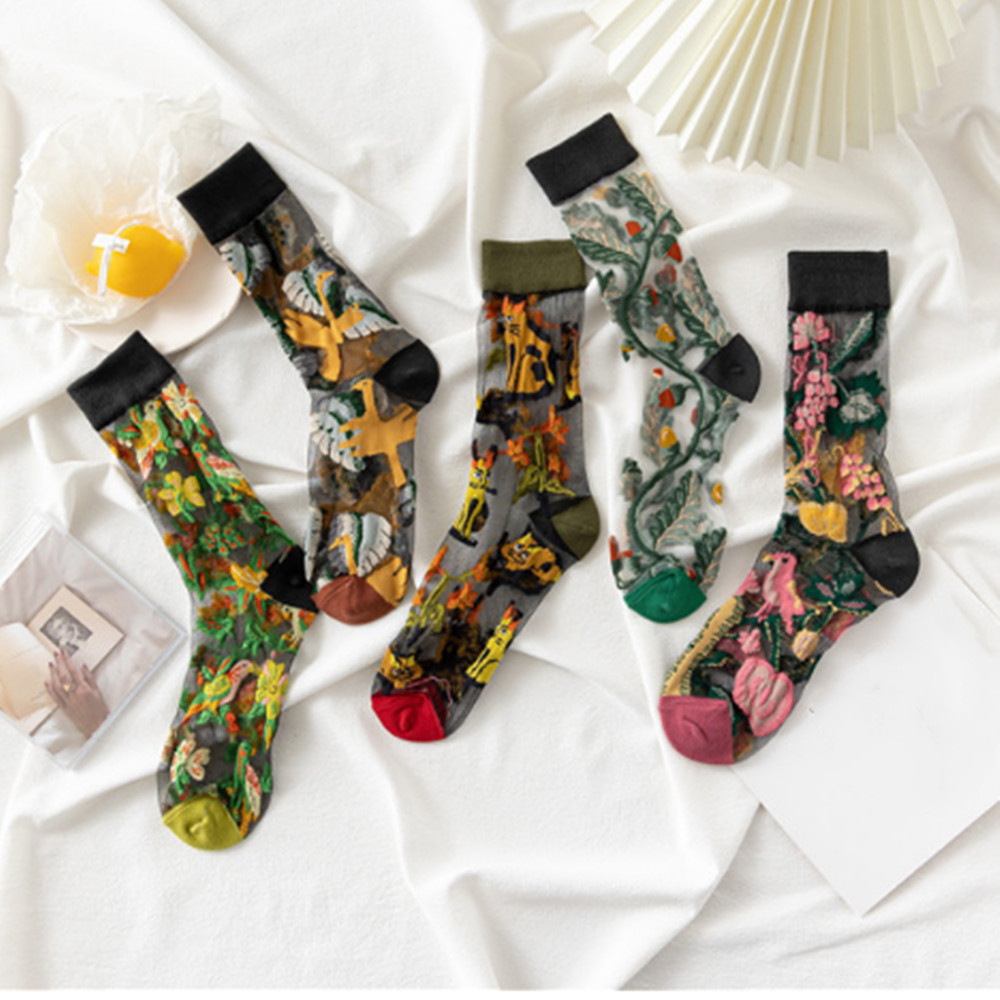 Woman Lace flower short sock t - Invisibility Sock Loafer บทวิจารณ์และราคา