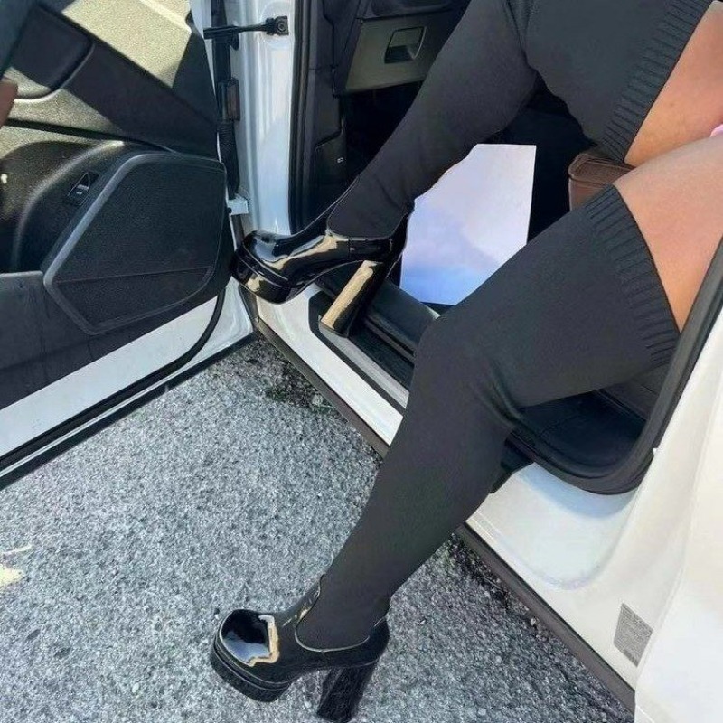 Women Boots Platform Over The  - Knee High Sock Women บทวิจารณ์และราคา