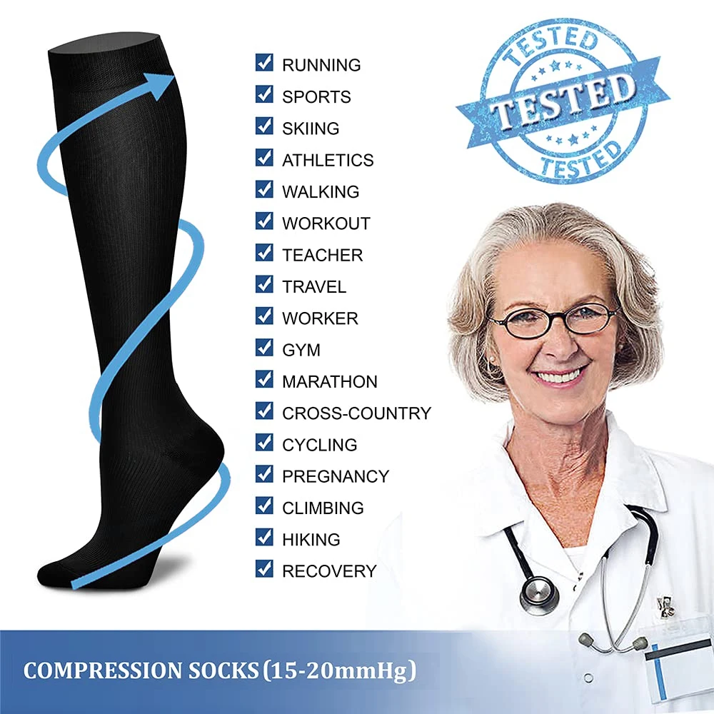 1Pair Women&Men Compression So - Compression Sock Medical บทวิจารณ์และราคา