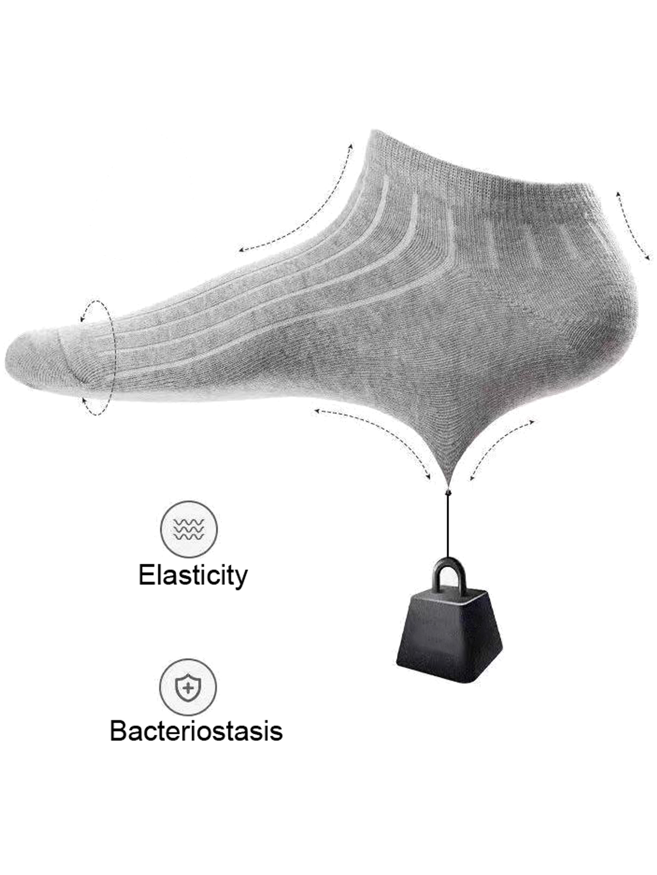 5/10 Pairs Men's Ankle Socks A - Ankle Sock Low Cut บทวิจารณ์และราคา