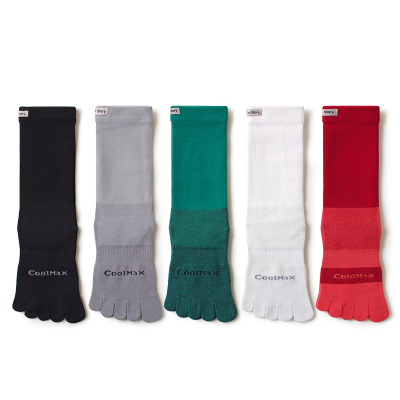 1/5 Pairs Men's High Crew Five - Toe Sock Split บทวิจารณ์และราคา