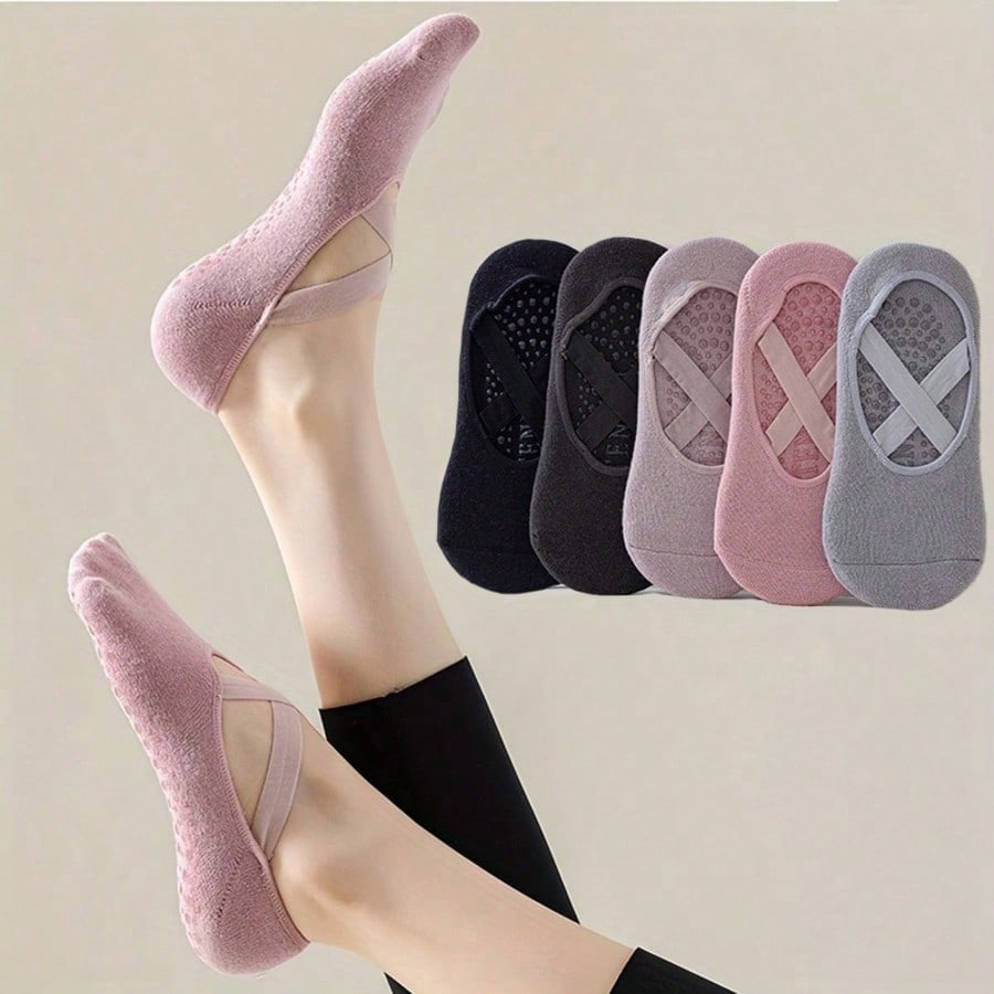Aesthetic Ballet-Inspired Non  - Grip Sock Yoga บทวิจารณ์และราคา