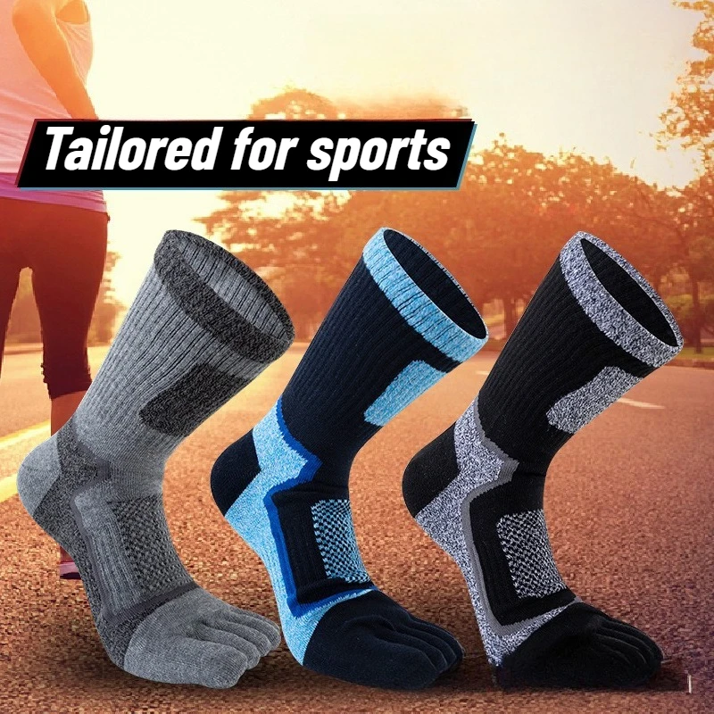 3 Pairs Men Sports Five Finger - Toe Sock Split บทวิจารณ์และราคา