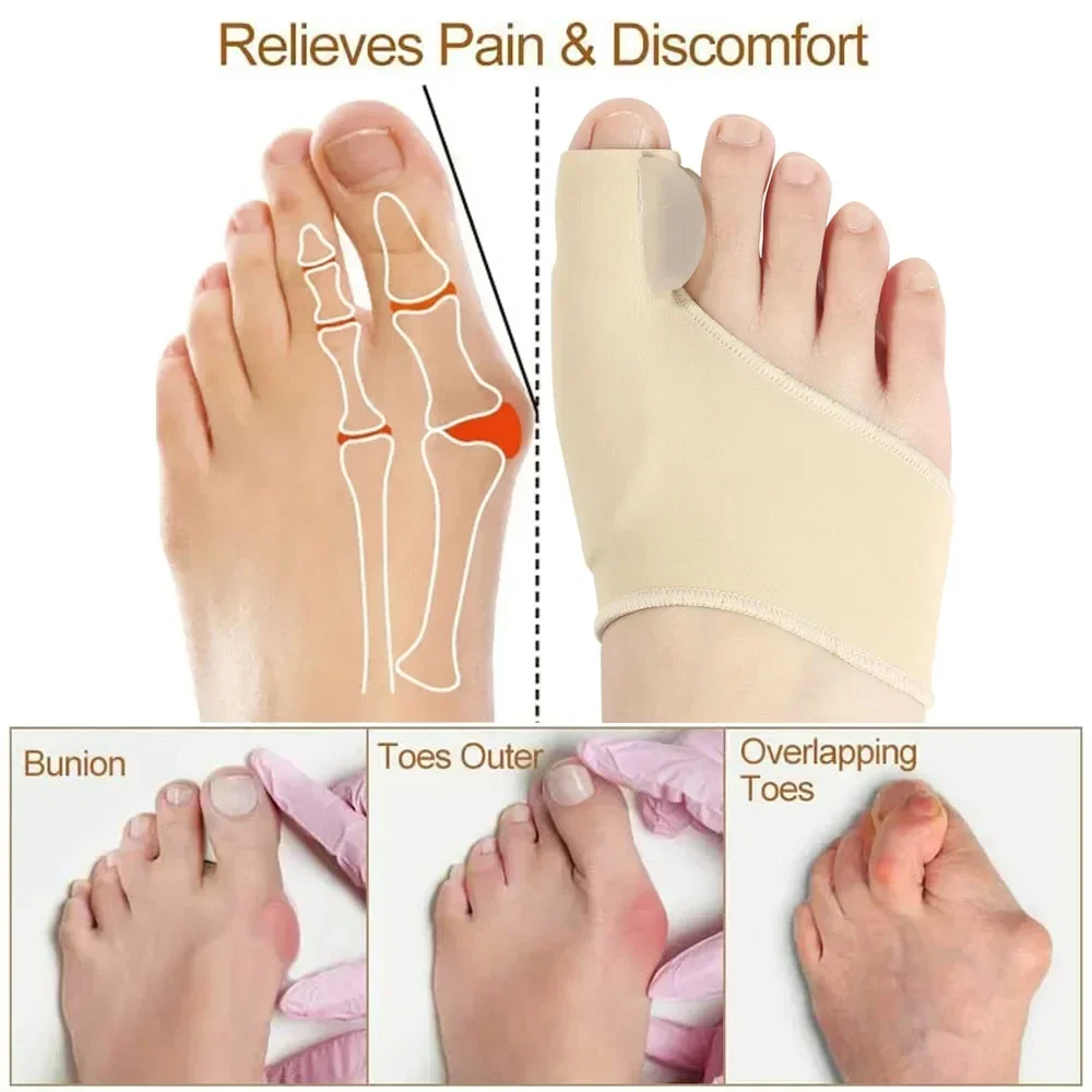 1/2Pair Toe Separator Hallux V - Ankle Brace Sock บทวิจารณ์และราคา