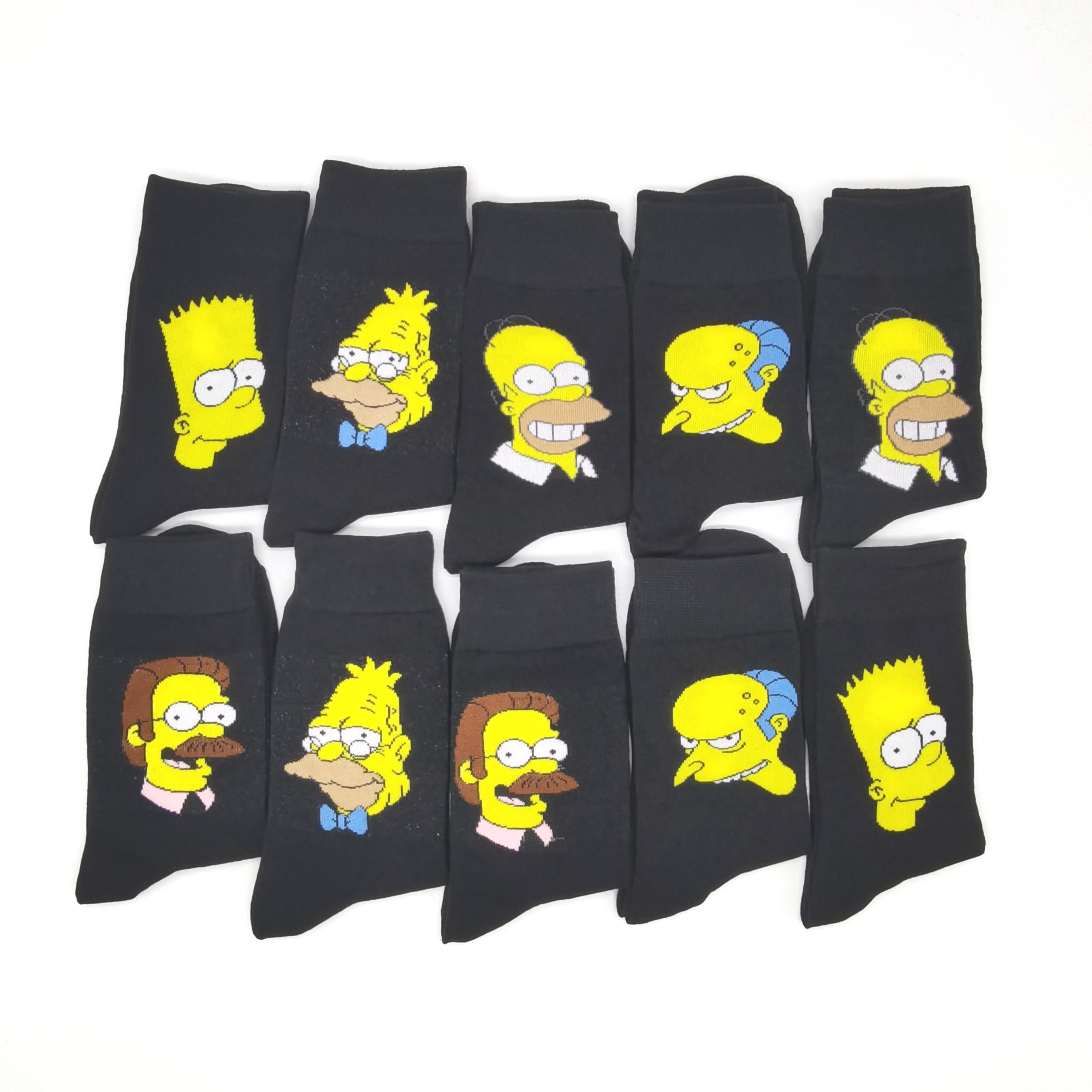 10 Pairs/Pack Funny Men Woman  - Cotton Crew Sock Pack บทวิจารณ์และราคา