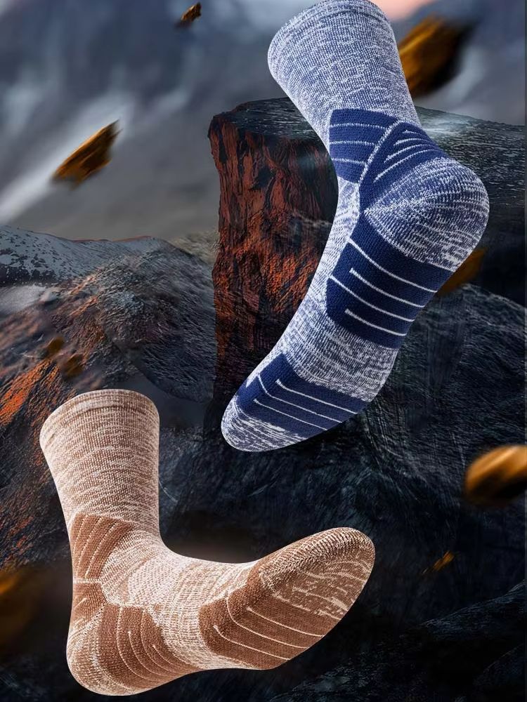 50% Merino Wool Socks Warm Hik - Wool Hiking Sock บทวิจารณ์และราคา