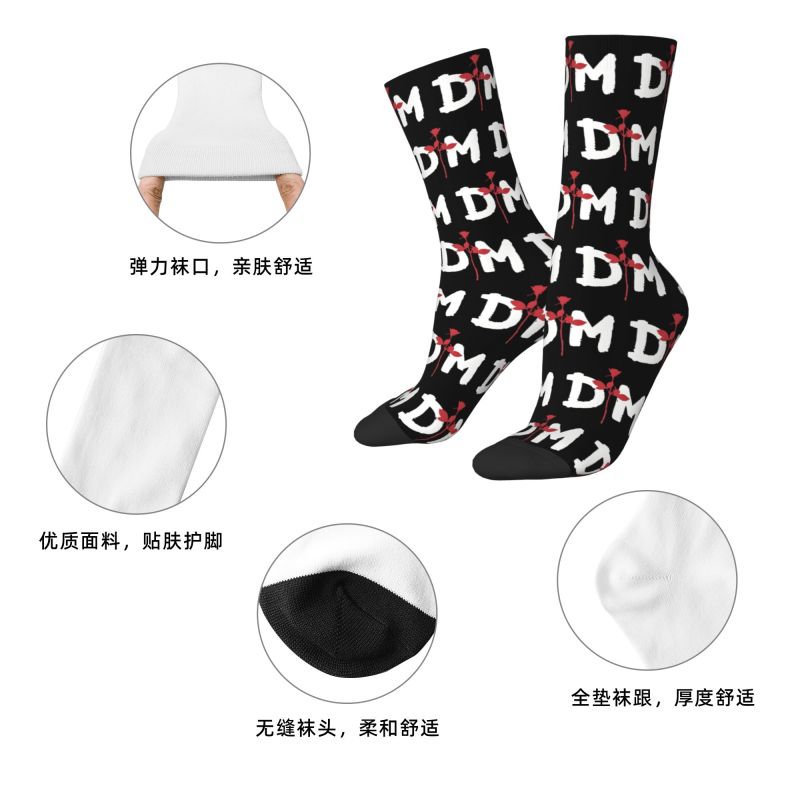 Custom Depeche Mode Mens Crew  - Dress Sock Men บทวิจารณ์และราคา