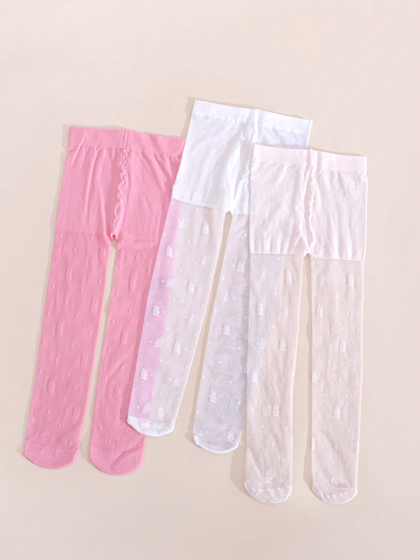 3Pack Girls Rabbit Print Tight - Tights Pantyhose Sheer บทวิจารณ์และราคา