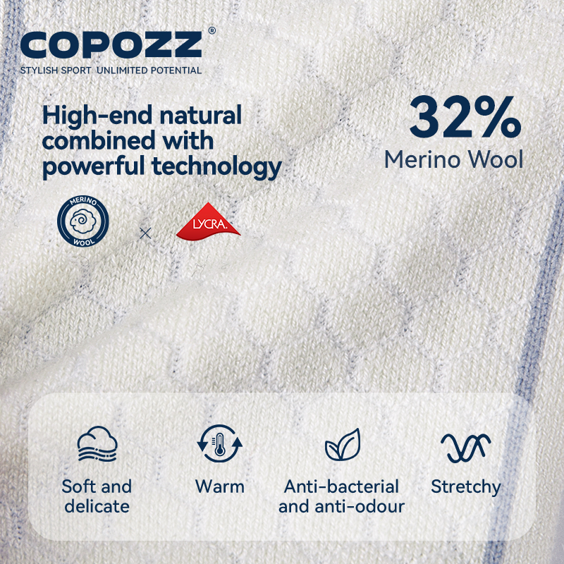 COPOZZ New Winter Ski Socks Me - Thermal Sock Winter บทวิจารณ์และราคา
