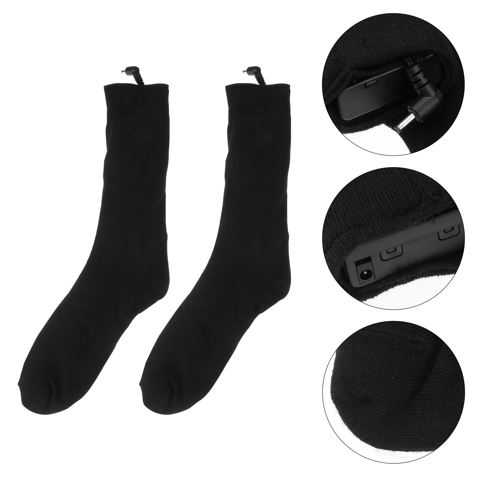 1Pair Battery Heated Socks Ele - Thermal Sock Winter บทวิจารณ์และราคา