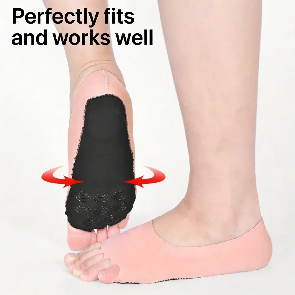 1Pair Toeless Yoga Pilates Soc - Grip Sock Yoga บทวิจารณ์และราคา