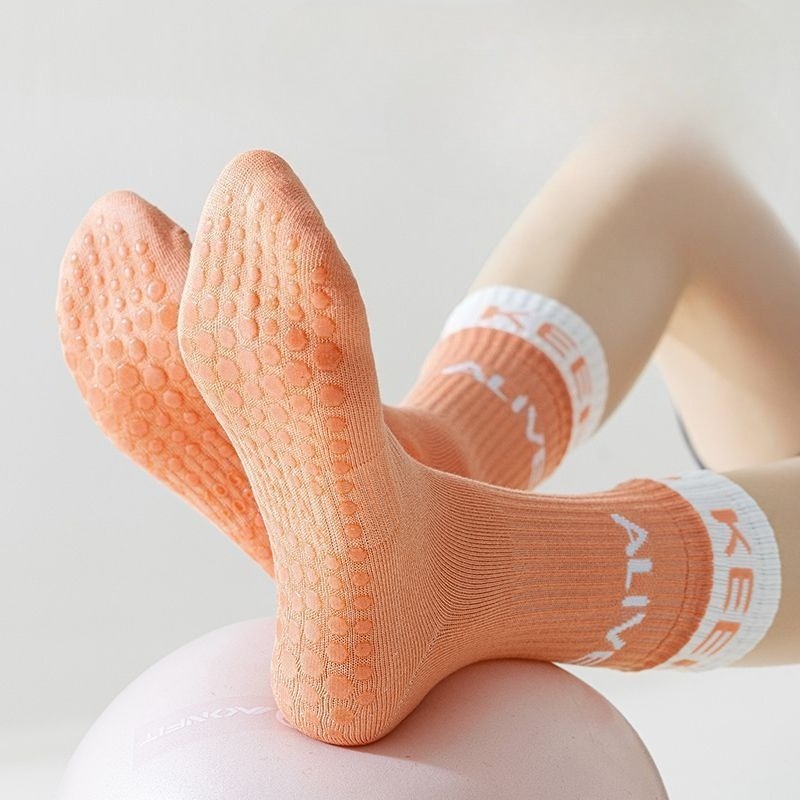 Women's Non-Slip Yoga Socks wi - Grip Sock Yoga บทวิจารณ์และราคา