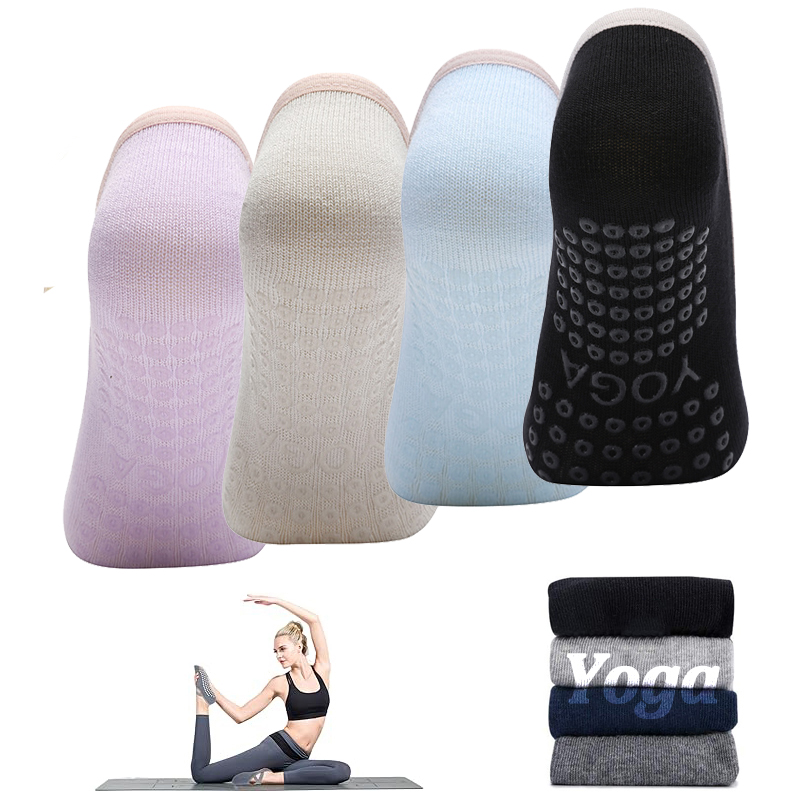 Ladies Non-Slip Pilates Socks  - Grip Sock Yoga บทวิจารณ์และราคา