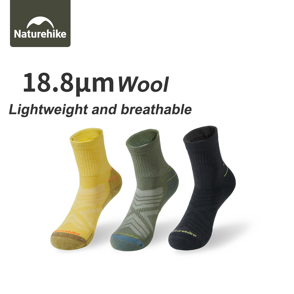 Naturehike Sport Socks Man Soc - Wool Hiking Sock บทวิจารณ์และราคา