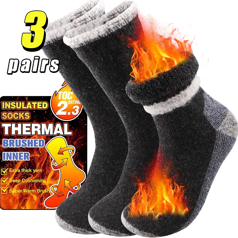 3Pairs High-Quality Thicken Wi - Thermal Sock Winter บทวิจารณ์และราคา