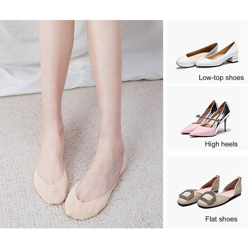 6 Pairs No Show Socks Women An - Invisibility Sock Loafer บทวิจารณ์และราคา