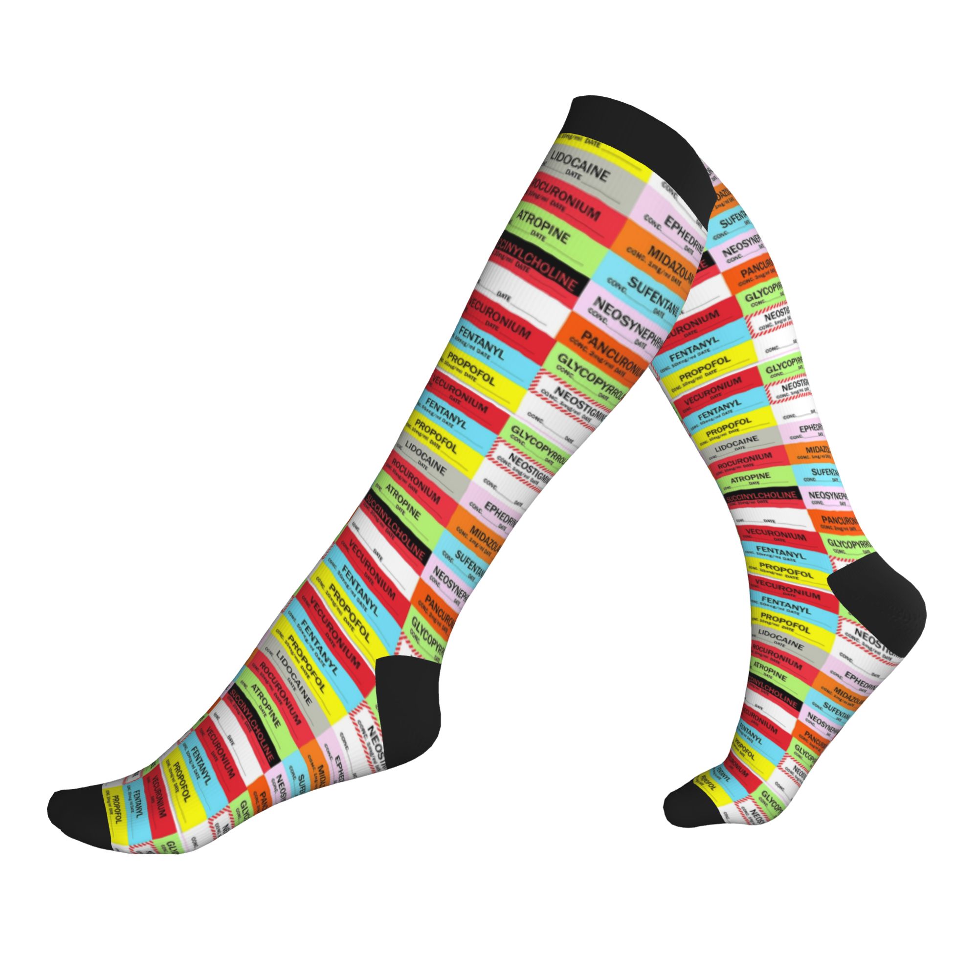 Novelty Printed Anesthesia Med - Compression Sock Medical บทวิจารณ์และราคา