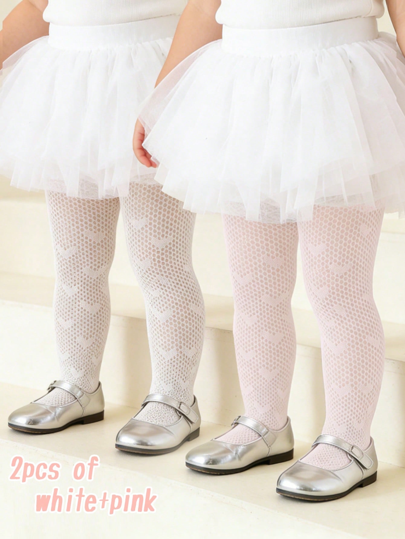 2Pcs Toddler Girls Heart Patte - Tights Pantyhose Sheer บทวิจารณ์และราคา