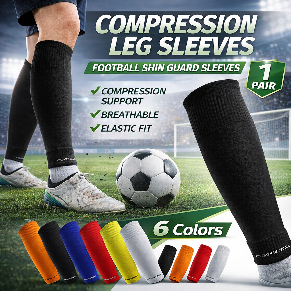 1 Pair Soccer Leg Sleeves Comp - Compression Sleeve Calf บทวิจารณ์และราคา