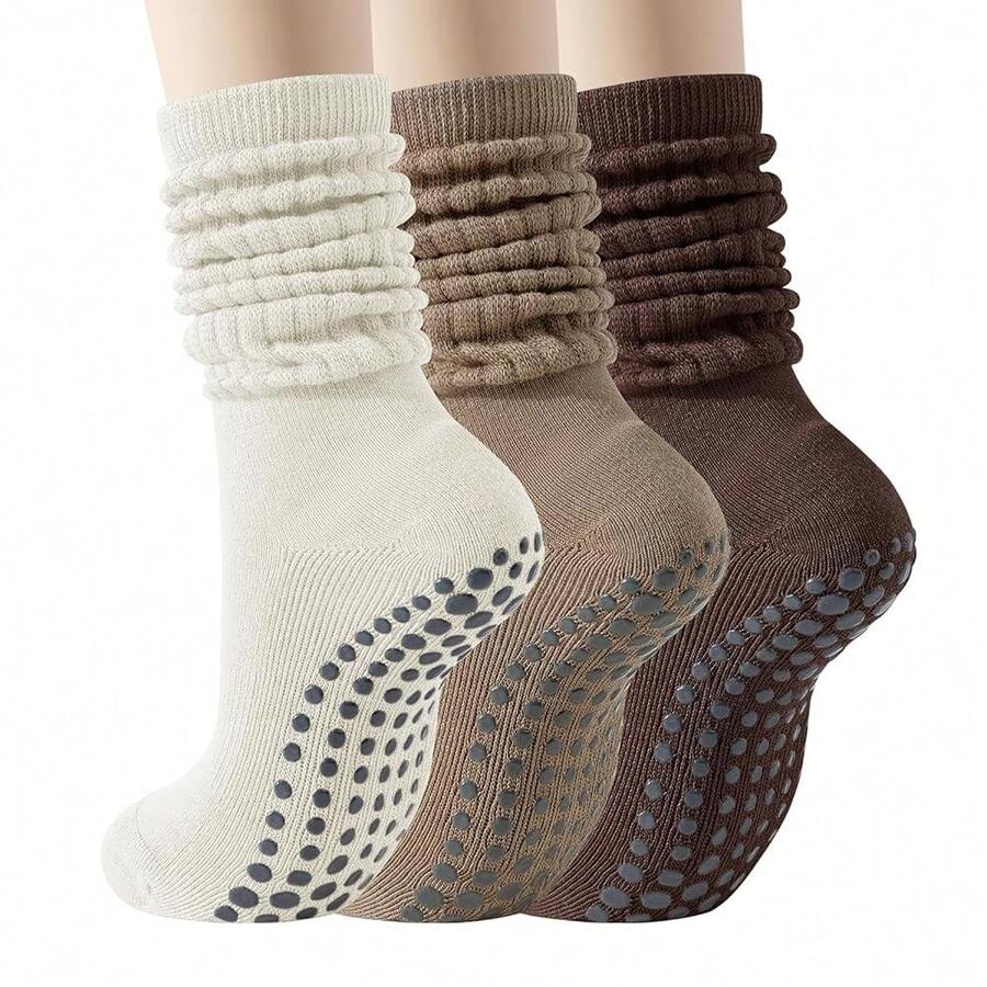 Long Scrunch Non Slip Yoga Soc - Grip Sock Yoga บทวิจารณ์และราคา