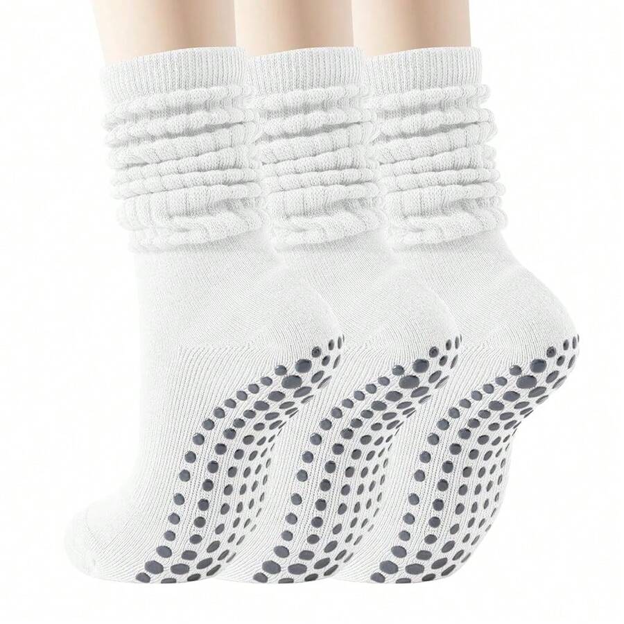 Long Scrunch Non Slip Yoga Soc - Grip Sock Yoga บทวิจารณ์และราคา