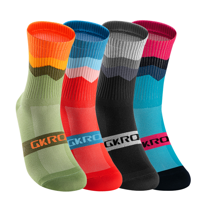 GKRQ 4 Pairs Bike Socks Men Nu - Compression Sock Medical บทวิจารณ์และราคา