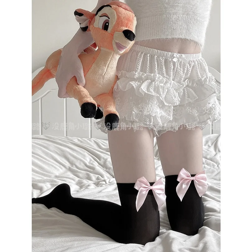 Sexy Women's Hosiery Pink Bow  - Thigh High Sock Stay Up บทวิจารณ์และราคา