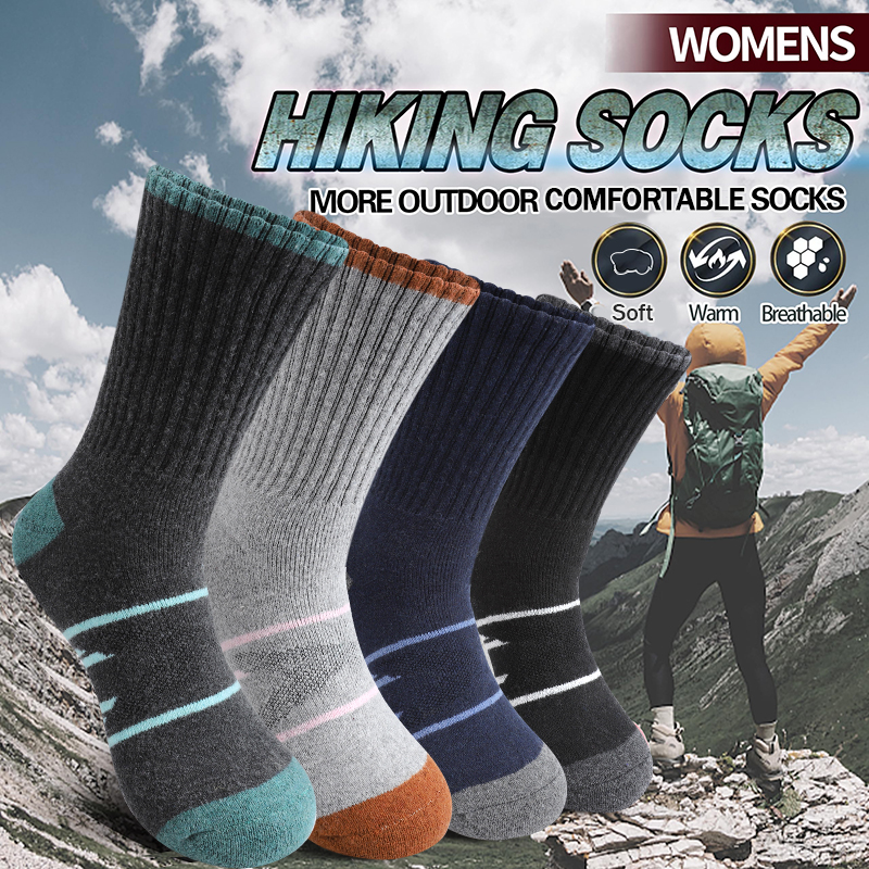 4Pairs Winter Women Mid Tube S - Wool Hiking Sock บทวิจารณ์และราคา