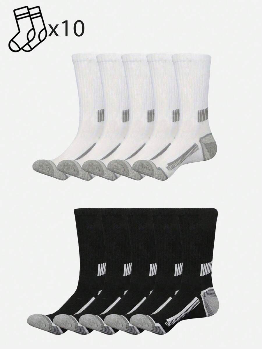 20 Pairs Mens Striped Cushione - Athletic Sock Cushion บทวิจารณ์และราคา