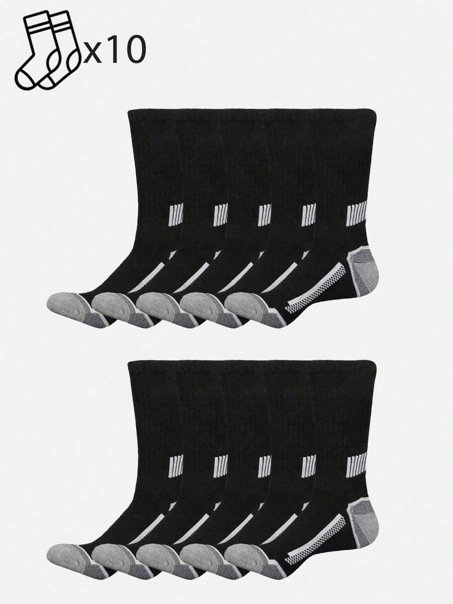 20 Pairs Mens Striped Cushione - Athletic Sock Cushion บทวิจารณ์และราคา