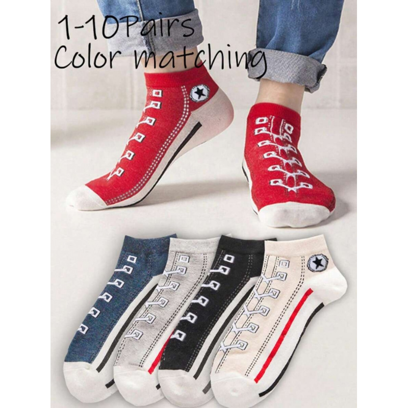 5/10 Pairs Multi-Color Breatha - Ankle Sock Low Cut บทวิจารณ์และราคา