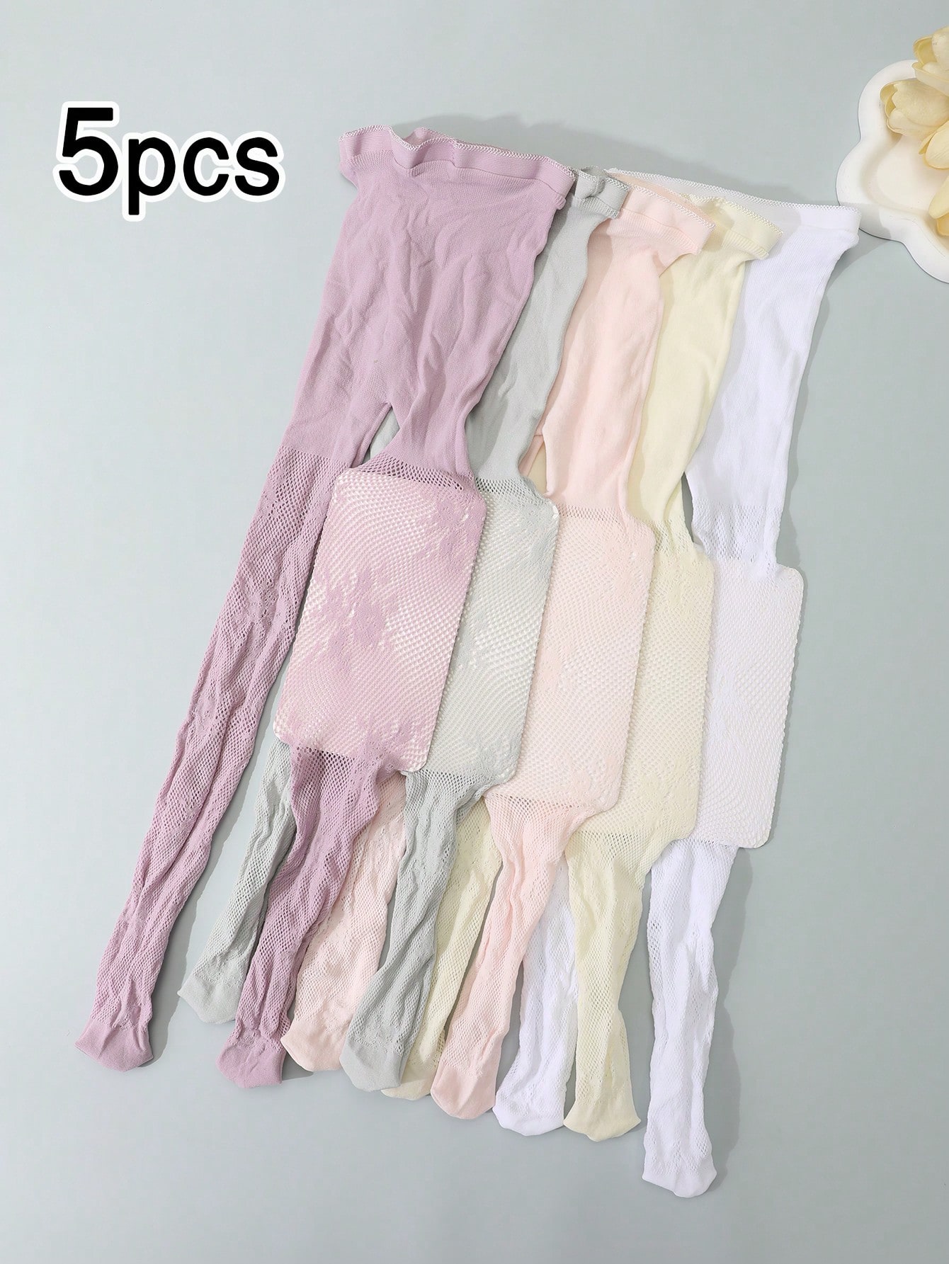 5Pcs Kids Hollow Lace Sheer Me - Tights Pantyhose Sheer บทวิจารณ์และราคา
