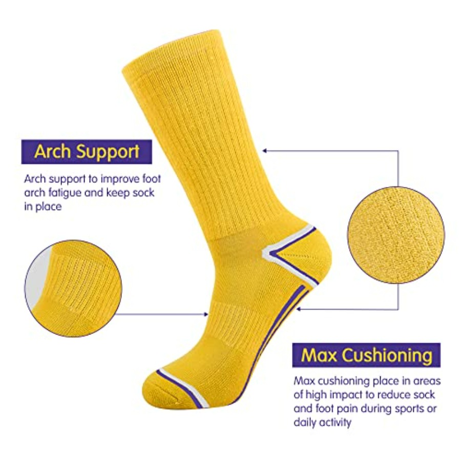 Mens 6 Pack Athletic Performan - Athletic Sock Cushion บทวิจารณ์และราคา