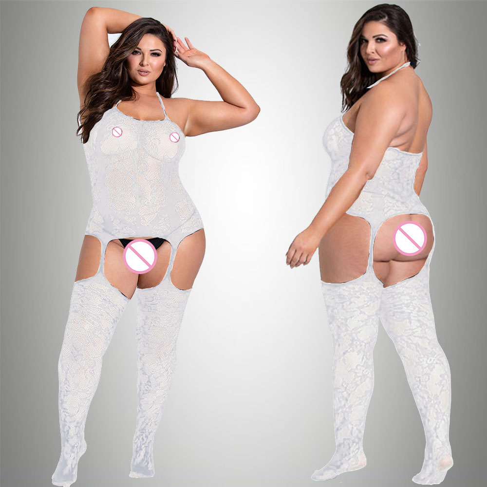 New Plus Size Bodystocking Bod - Fishnet Stocking Women บทวิจารณ์และราคา