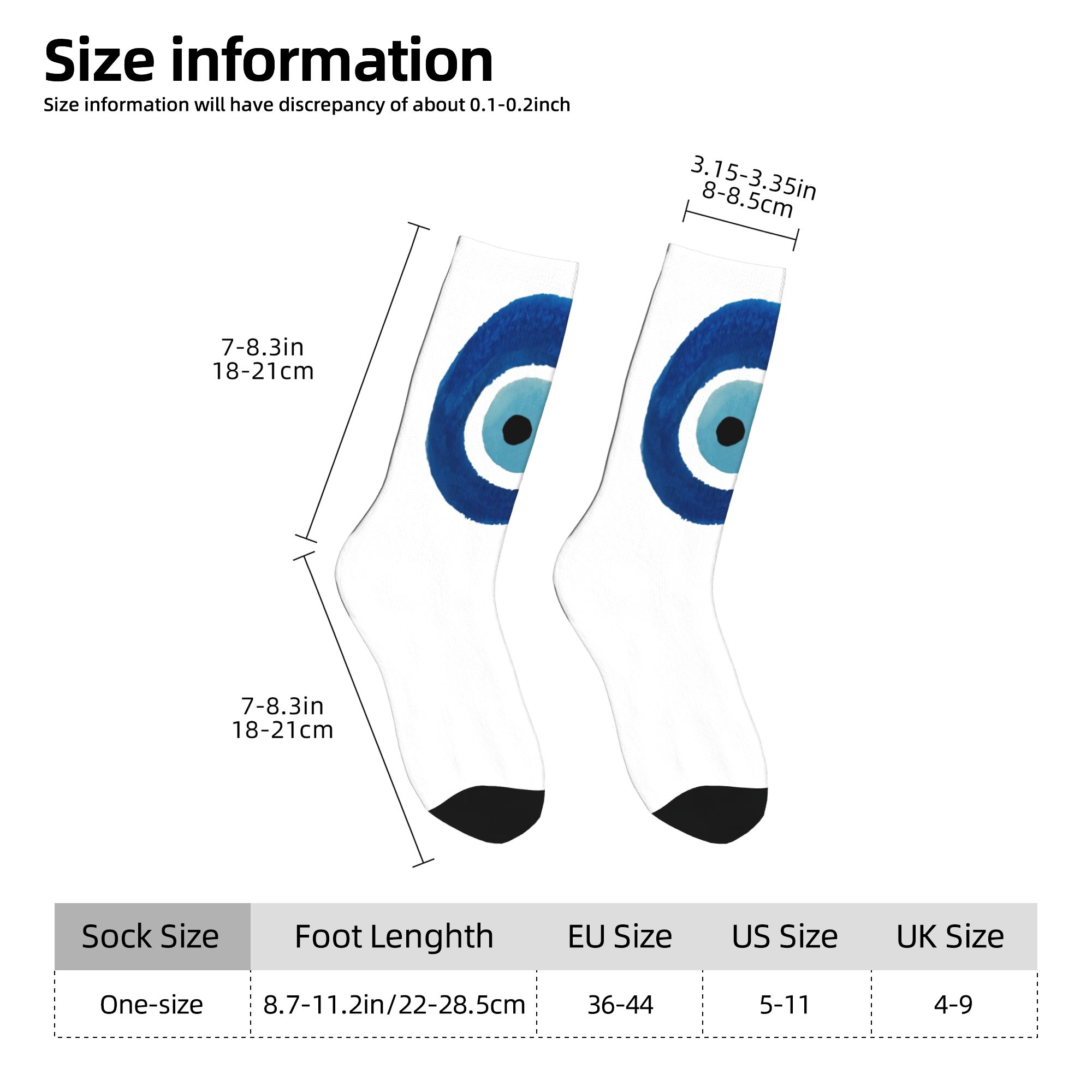Custom Watercolor Evil Eye Naz - Dress Sock Men บทวิจารณ์และราคา