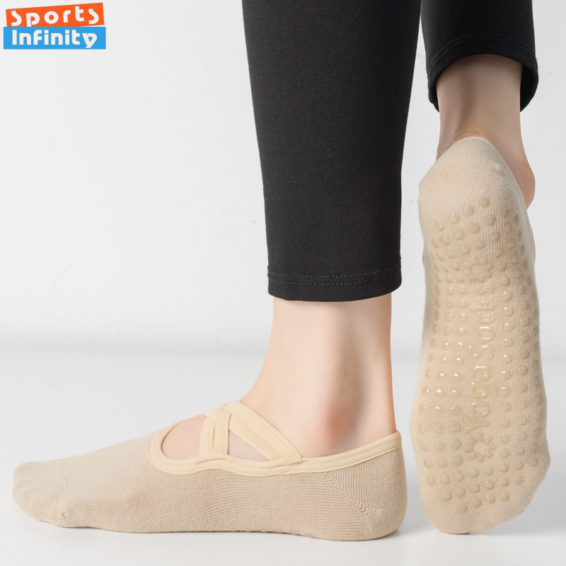 Fashion Cross Straps Backless  - Grip Sock Yoga บทวิจารณ์และราคา