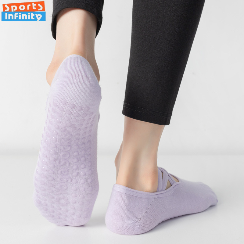 Fashion Cross Straps Backless  - Grip Sock Yoga บทวิจารณ์และราคา