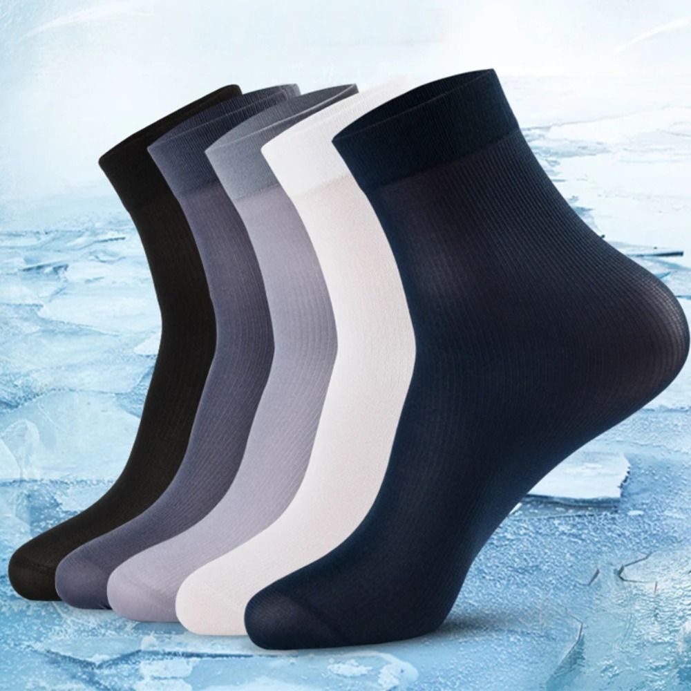 10pairs Fashion Breathable Men - Silk Sock Bamboo บทวิจารณ์และราคา