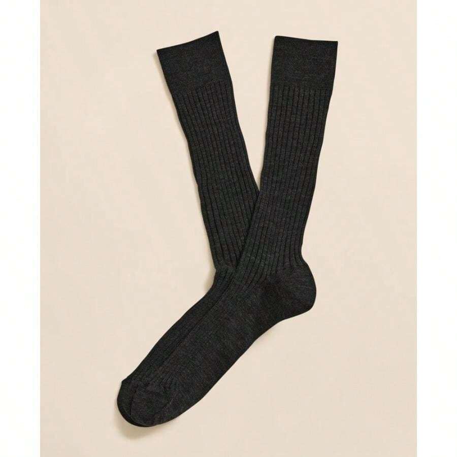 Ribbed Knee High Socks Merino  - Knee High Sock Women บทวิจารณ์และราคา