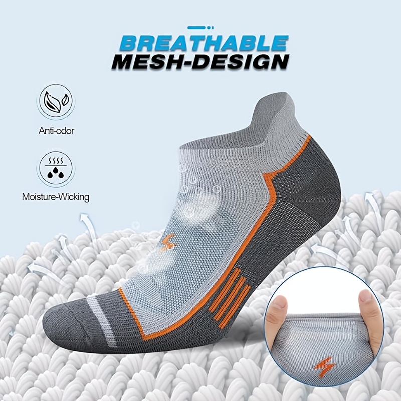 6 Pack Men's Athletic Socks Th - Athletic Sock Cushion บทวิจารณ์และราคา