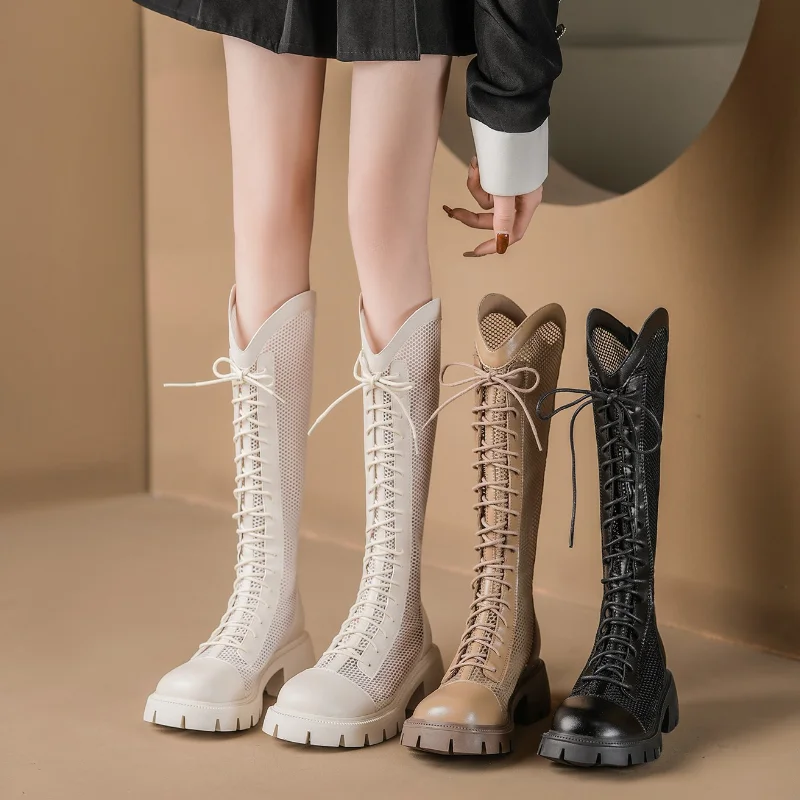 Women Summer Knee-high Mesh Hi - Knee High Sock Women บทวิจารณ์และราคา