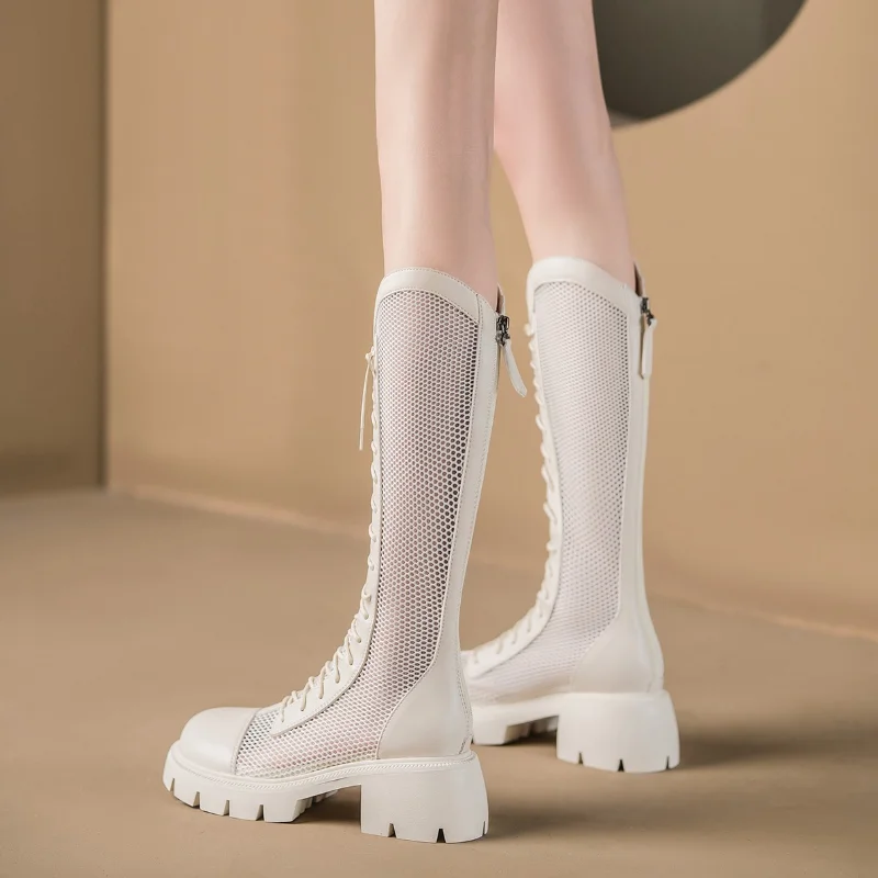 Women Summer Knee-high Mesh Hi - Knee High Sock Women บทวิจารณ์และราคา