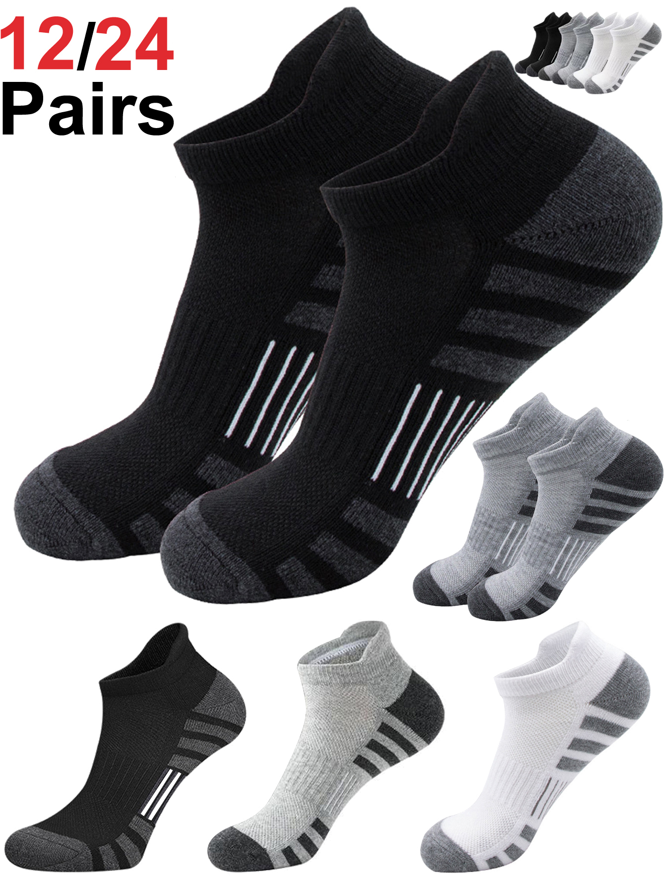 Unisex Cushioned Breathable An - Athletic Sock Cushion บทวิจารณ์และราคา