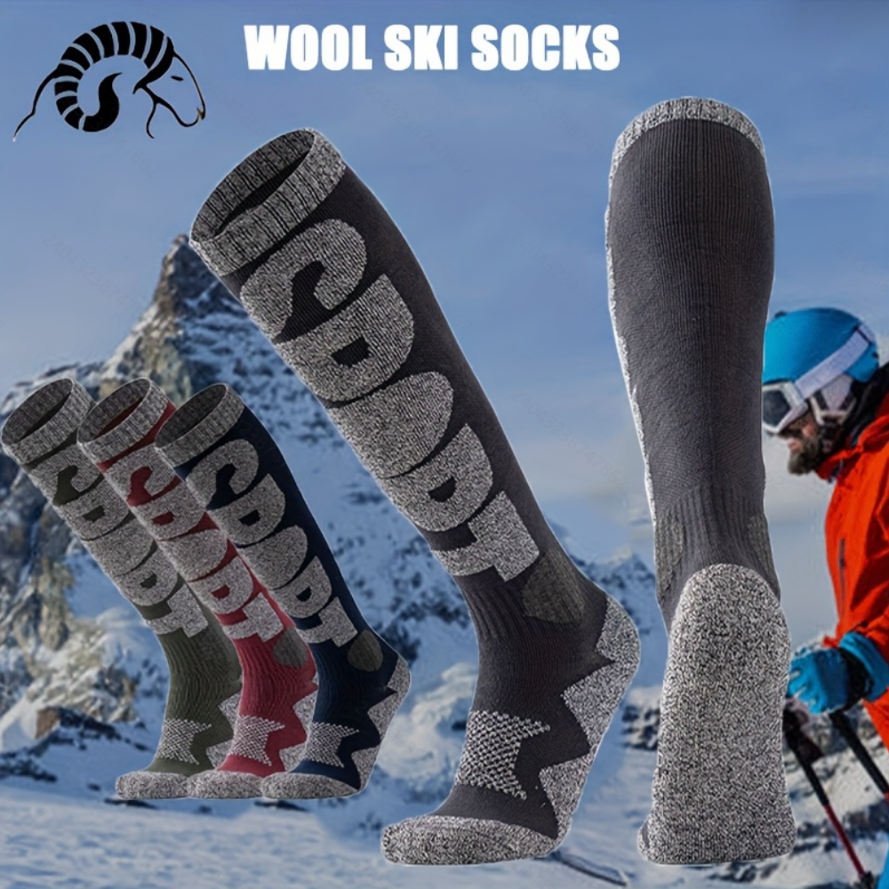 Winter Warm Ski Socks Thickene - Wool Hiking Sock บทวิจารณ์และราคา